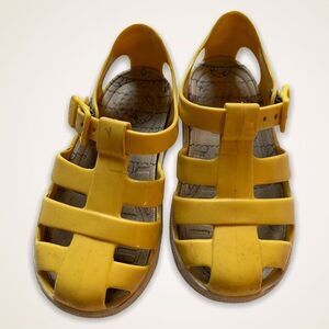 Yellow Igor 'Tenis Nautico' Toddler Jelly Water Sandals - Size 7.5 US / 24 EU